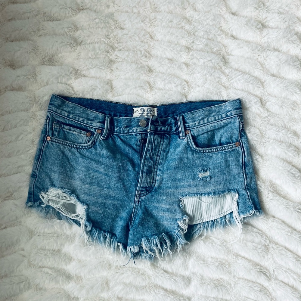 Free People denim shorts